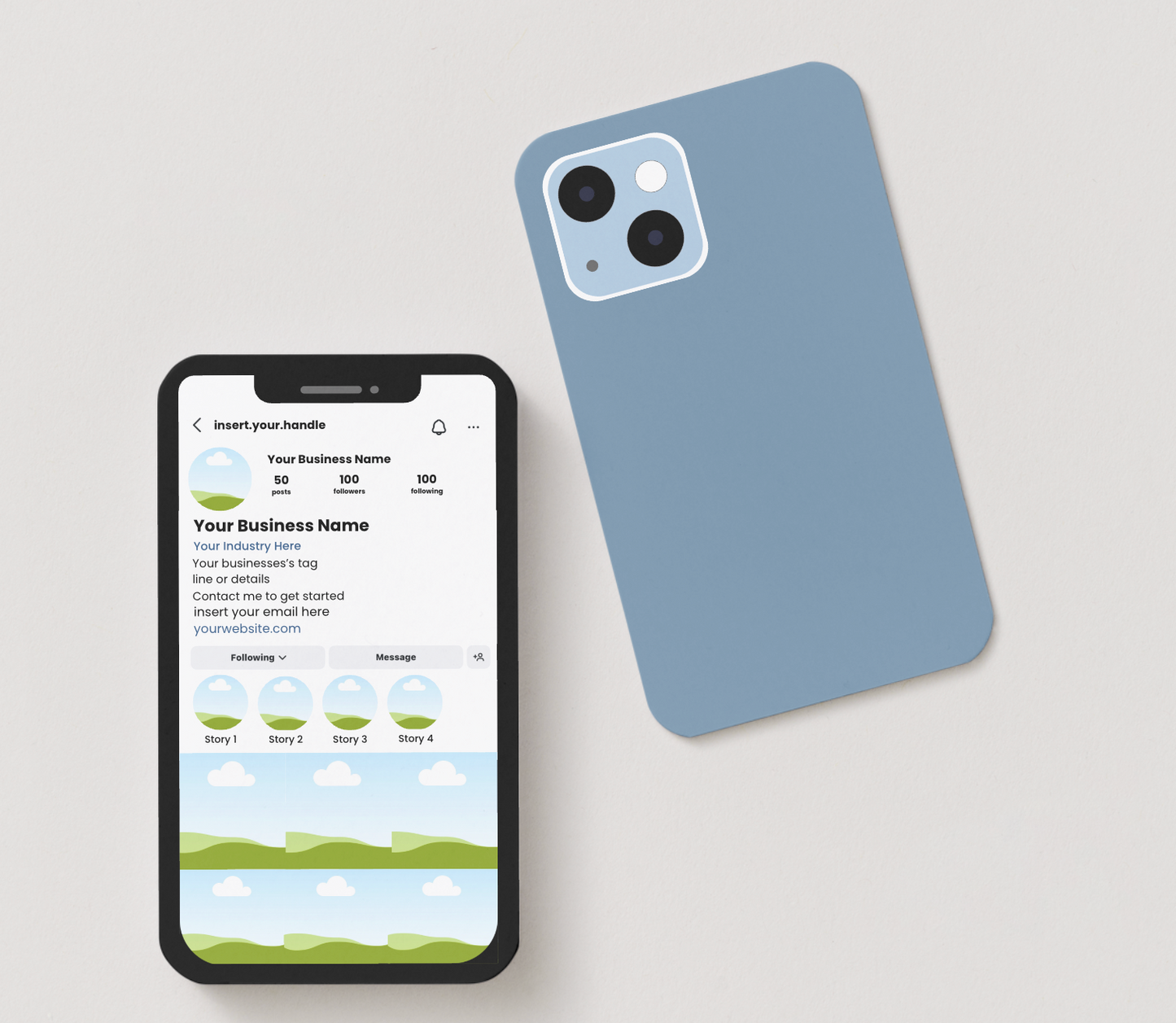 Social Media Business Card Template