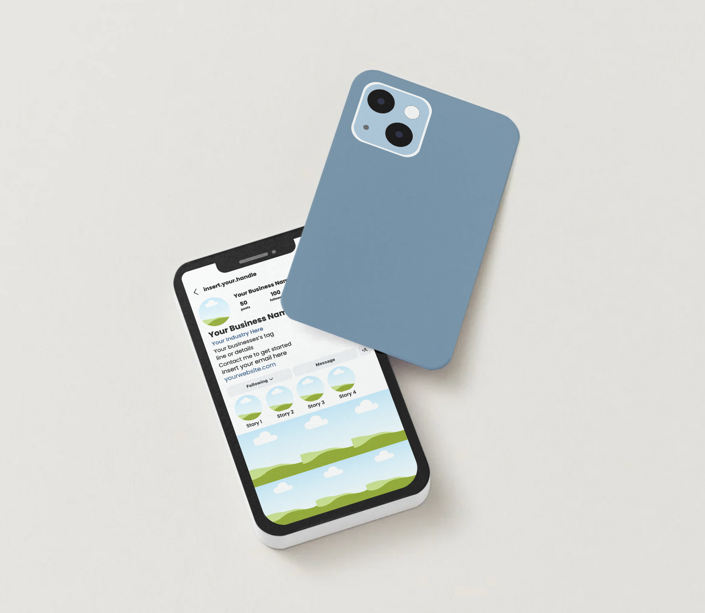 Social Media Business Card Template